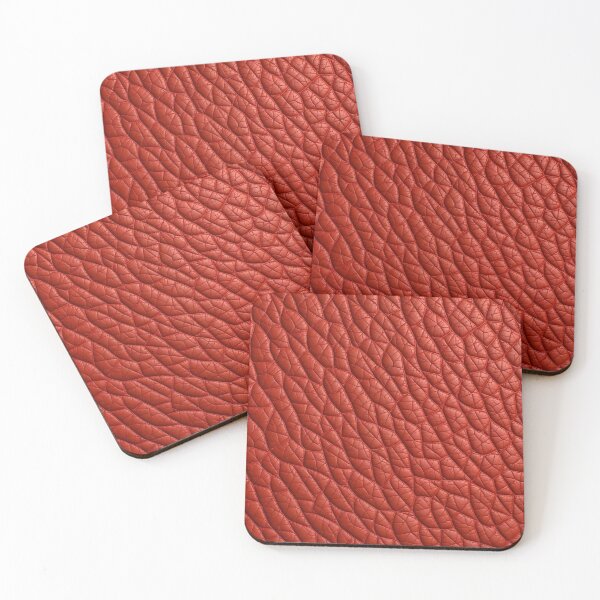 Item preview, Rich Red Terracotta Leather Texture designed and sold by SolaoLab.