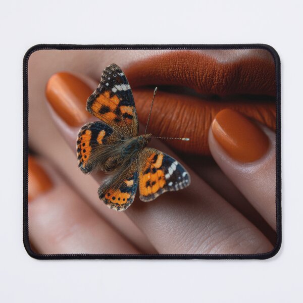 Item preview, Butterfly rests on lips of a person designed and sold by anytka.