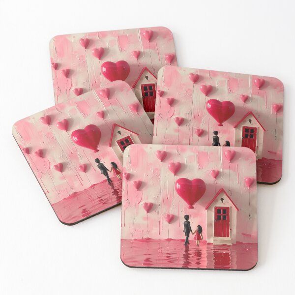 Item preview, Romantic & Soft Love hearts designed and sold by Kat's Design Hub.