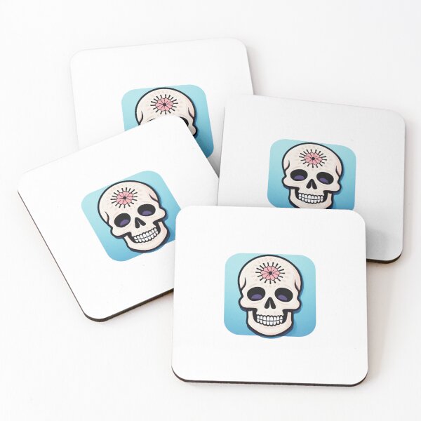 Item preview, Cute Floral Skull Icon Illustration designed and sold by RED-MOUSE.