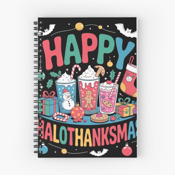 Item preview, HAPPY HALLOTHANKSMAS, Funny Halloween Thanksgiving Christmas  designed and sold by NailMolisa.