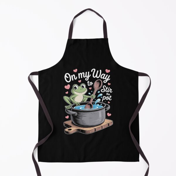 Item preview, On My Way To Stir The Pot Funny Frog Sarcasm Joke designed and sold by MyzoToyota.