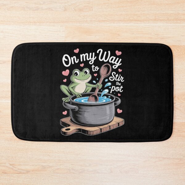 Item preview, On My Way To Stir The Pot Funny Frog Sarcasm Joke  designed and sold by MyzoToyota.