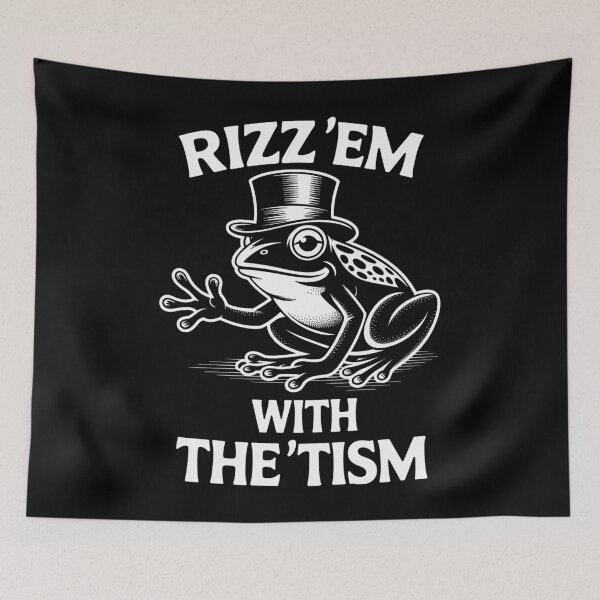 Item preview, Rizz Em With The Tism Frog designed and sold by MeowtivationP.