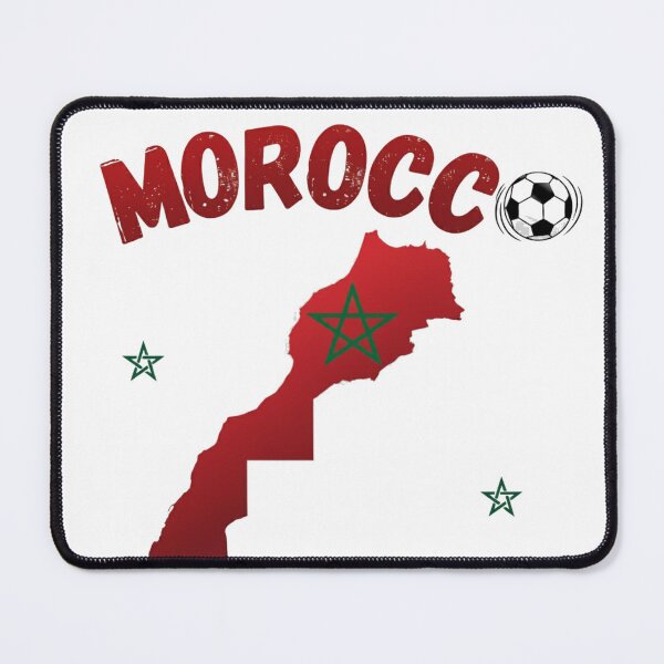 Item preview, Modern Morocco Map & Soccer Ball Illustration designed and sold by Sofialaamarita1.