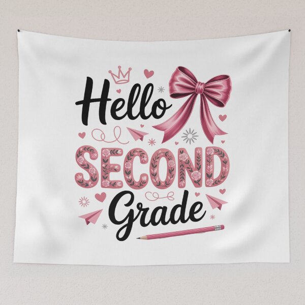 Item preview, Hello Second Grade Teacher Coquette Bow Back To School designed and sold by HeinzanoWeno.