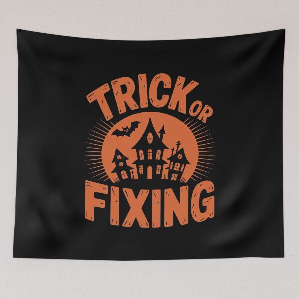Item preview, Trick or Fixing Halloween Mechanic Scary Serviceman  designed and sold by FadeOfThrone.