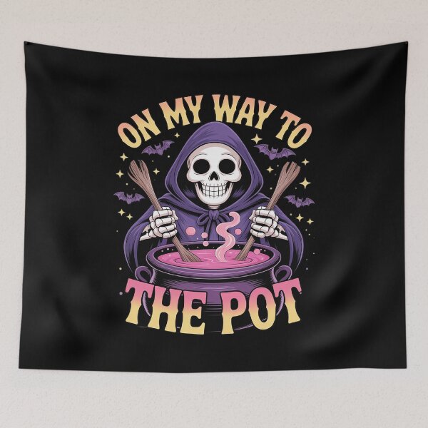 Item preview, On my way to stir the Pot Funny halloween sarcastic cool  designed and sold by MyzoToyota.