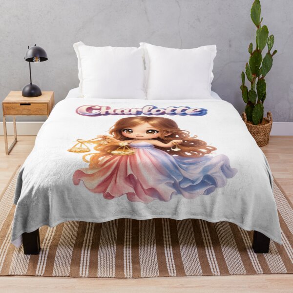 Item preview, Charlotte Libra – Zodiac Balance Cute Fantasy Name Art designed and sold by AlexLineArt.