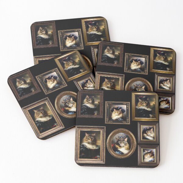 Item preview, Victorian Aristocratic Cat Portrait Pattern | Animal Art | Oil Painting designed and sold by UnhingedBird.