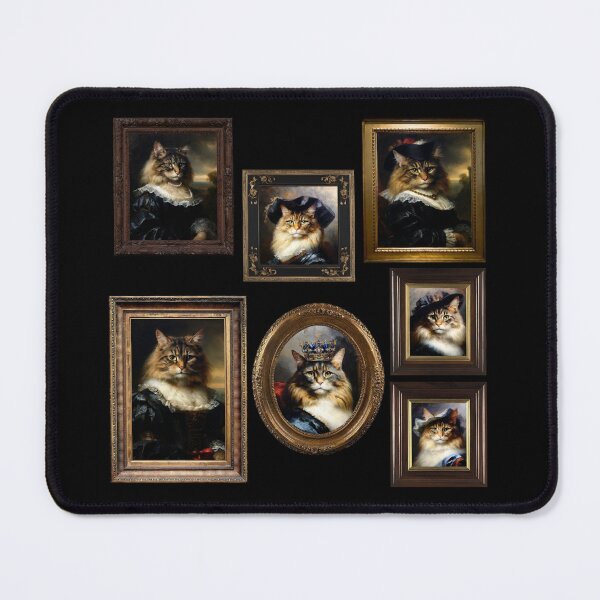 Item preview, Victorian Aristocratic Cat Portrait Pattern | Animal Art | Oil Painting designed and sold by UnhingedBird.