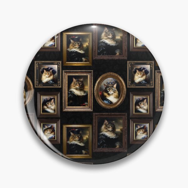 Item preview, Victorian Aristocratic Cat Portrait Pattern | Animal Art | Oil Painting designed and sold by UnhingedBird.