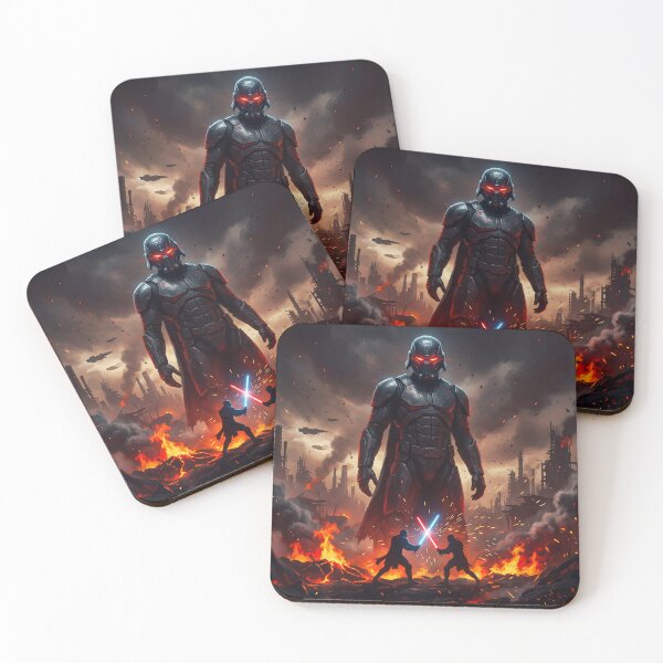 Item preview, Epic Sci-Fi Battle Metal Poster | Dark Futuristic War Art Displate designed and sold by AbstractAuraArt.