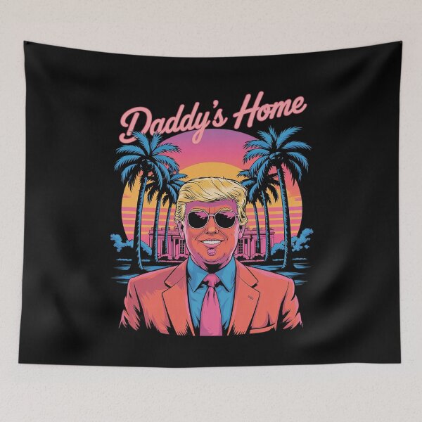 Item preview, Daddys Home White House Trump Pink  designed and sold by MarryIsMonth.