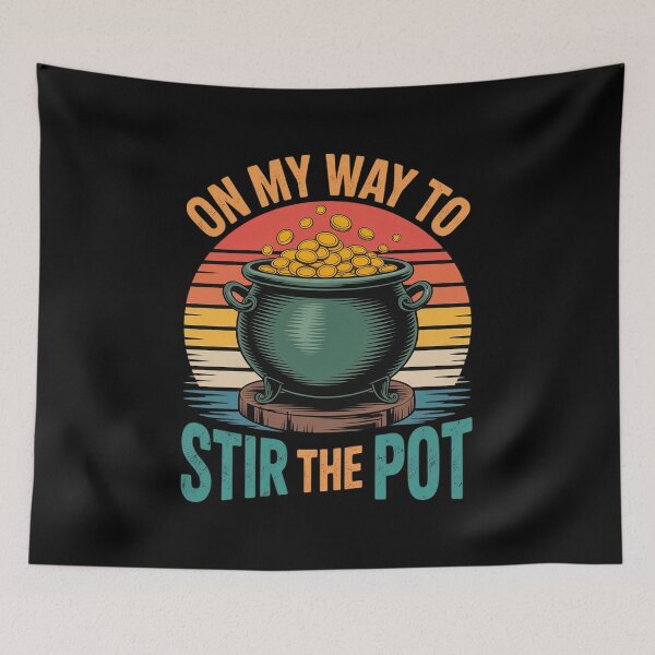 Item preview, On My Way To Stir The Pot Retro Vintage The Pot Funny  designed and sold by MyzoToyota.