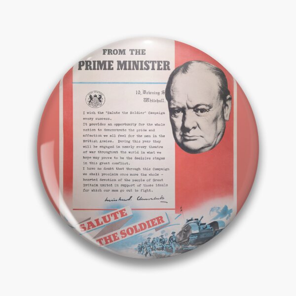 Item preview, British wartime poster. Restored Print Of Winston Churchill designed and sold by JonDelorme.