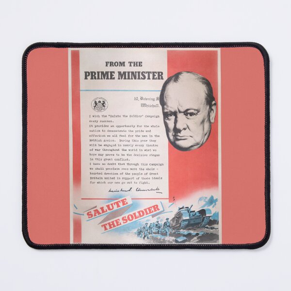 Item preview, British wartime poster. Restored Print Of Winston Churchill designed and sold by JonDelorme.