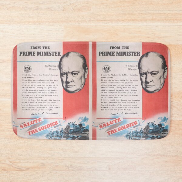 Item preview, British wartime poster. Restored Print Of Winston Churchill designed and sold by JonDelorme.