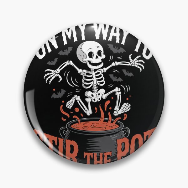 Item preview, On My Way To Stir the Pot Skeleton Halloween Costume  designed and sold by MyzoToyota.