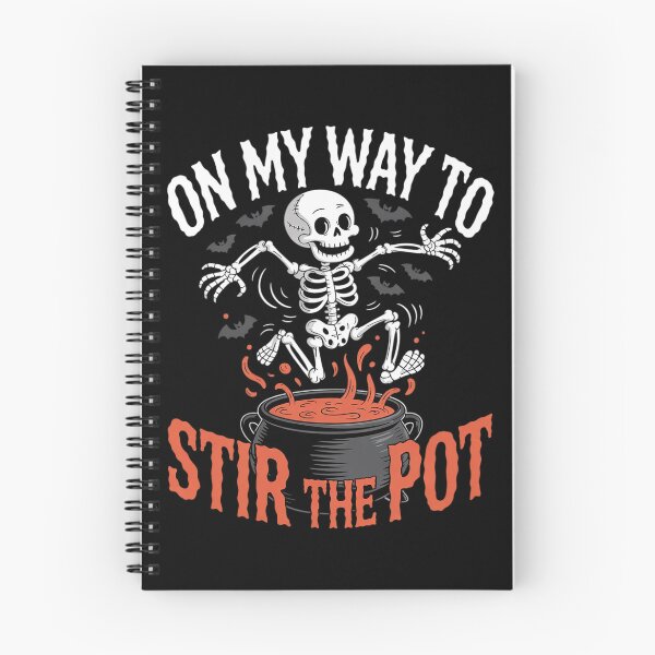Item preview, On My Way To Stir the Pot Skeleton Halloween Costume  designed and sold by MyzoToyota.
