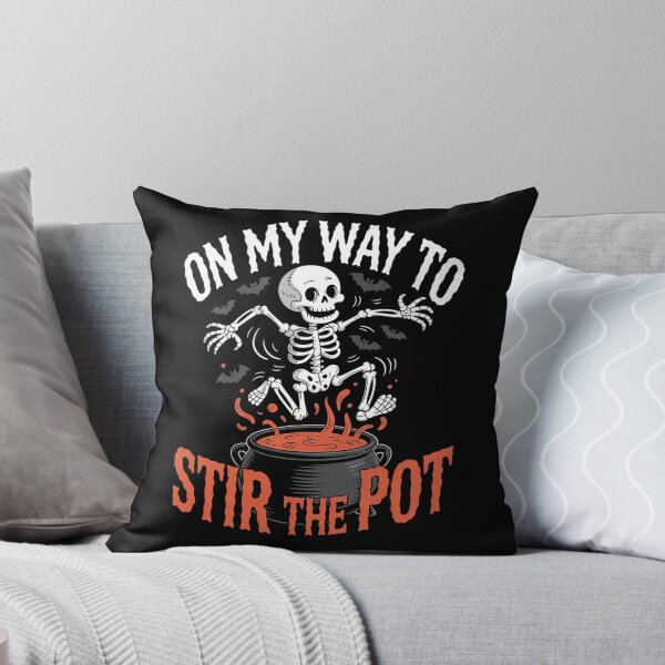 Item preview, On My Way To Stir the Pot Skeleton Halloween Costume  designed and sold by MyzoToyota.