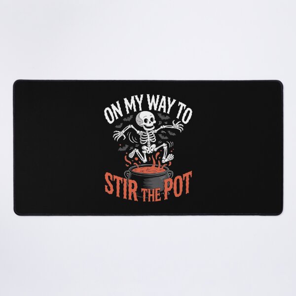 Item preview, On My Way To Stir the Pot Skeleton Halloween Costume  designed and sold by MyzoToyota.