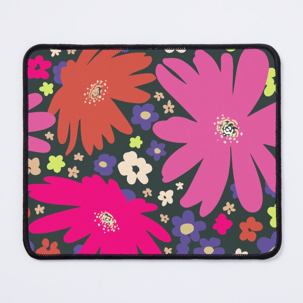 Item preview, Pink flowers modern print for scarf, brightly, hand drawing decoration botany, plants ornament designed and sold by NatalkaP.