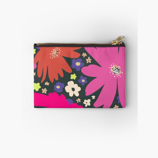 Item preview, Pink flowers modern print for scarf, brightly, hand drawing decoration botany, plants ornament designed and sold by NatalkaP.
