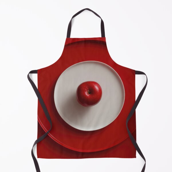 Item preview, Hands hold a red plate with an apple designed and sold by anytka.