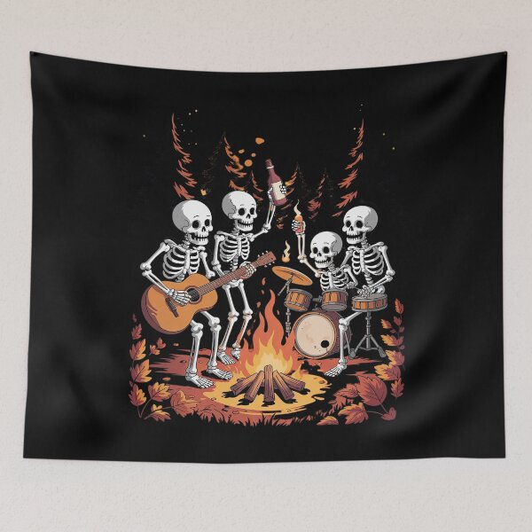 Item preview, Ghost and Skeleton by Fire Camping Gothic Halloween  designed and sold by FadeOfThrone.
