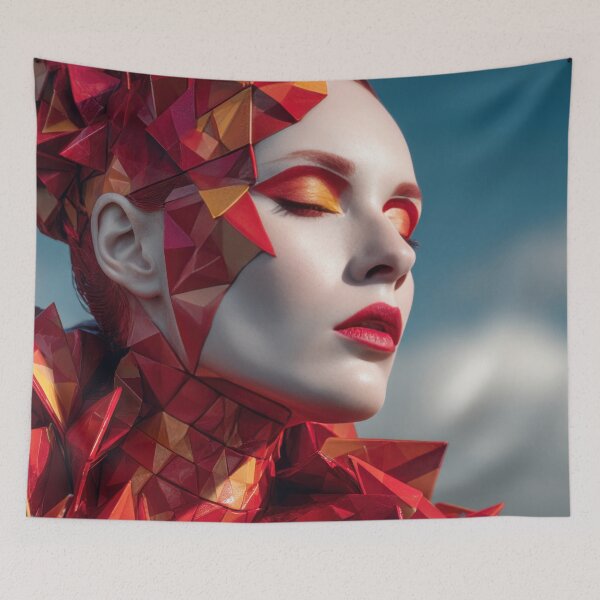 Item preview, Colorful shapes on model designed and sold by anytka.