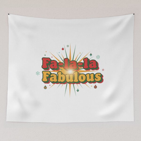 Item preview, Fa-la-la Fabulous-Fun Christmas Holiday Typography Design designed and sold by Aarvya Fashion Club ( A.F.C ).