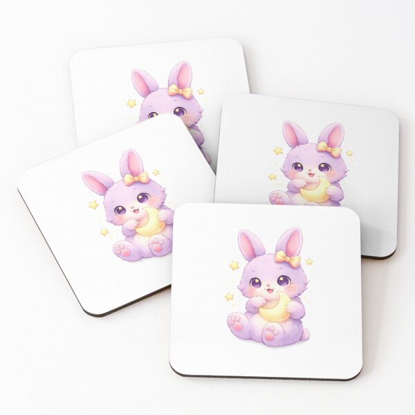 Item preview, Moonlight Kawaii Bunny – Dreamy Magic Cute designed and sold by kimkosovo.