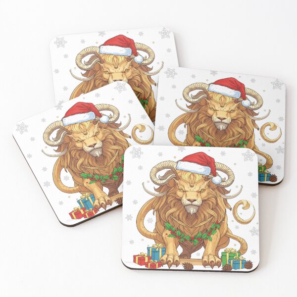 Item preview, Mythical Lion Ram Santa Art designed and sold by Soul Cipher.