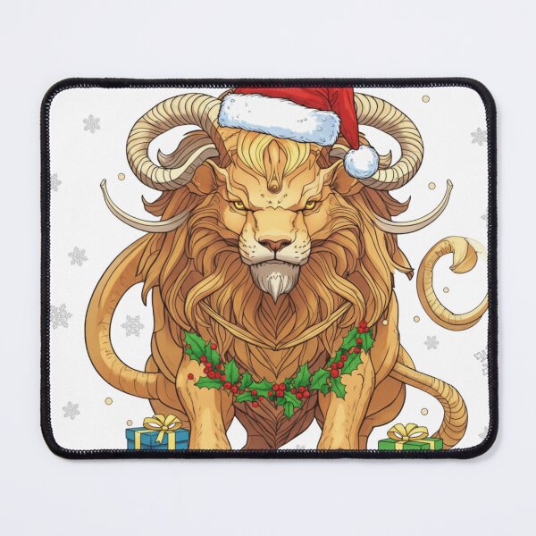 Item preview, Mythical Lion Ram Santa Art designed and sold by Good-moods.