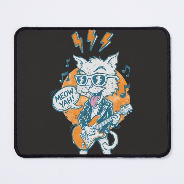 Item preview, Electric Whiskers: The Feline Frontman’s Solo designed and sold by AwesomeBeyondLimits.