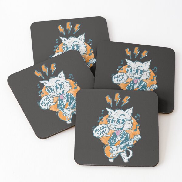 Item preview, Electric Whiskers: The Feline Frontman’s Solo designed and sold by AwesomeBeyondLimits.