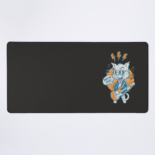 Item preview, Electric Whiskers: The Feline Frontman’s Solo designed and sold by AwesomeBeyondLimits.