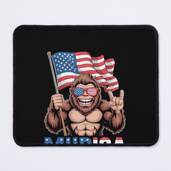 Item preview, Murica Bigfoot 4Th July American Flag designed and sold by HeinzanoWeno.
