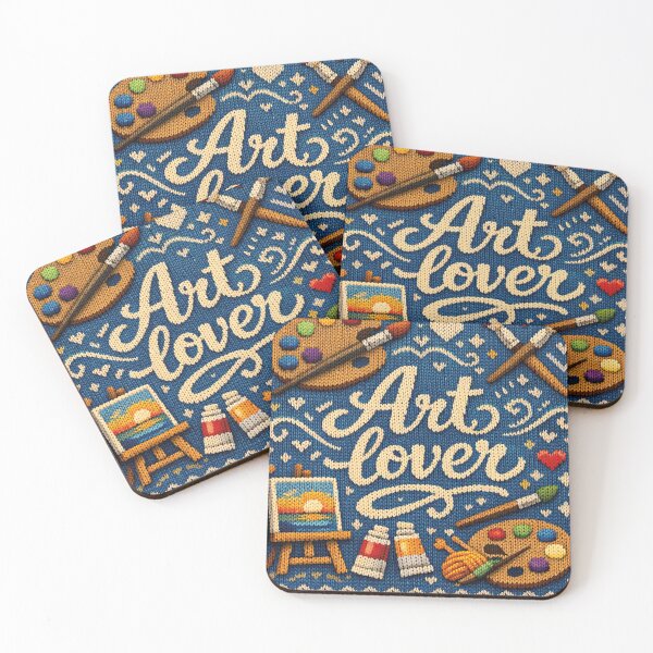 Item preview, Art lover, beautiful knitted picture designed and sold by Mauswohn.