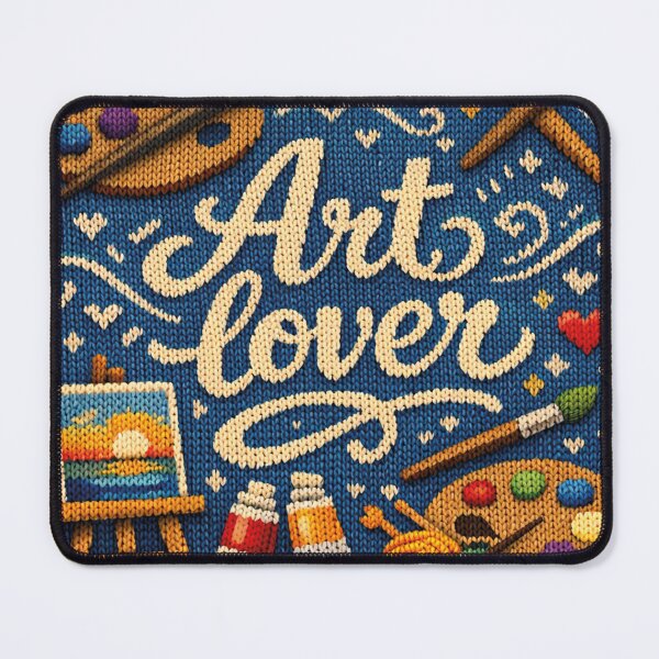 Item preview, Art lover, beautiful knitted picture designed and sold by Mauswohn.