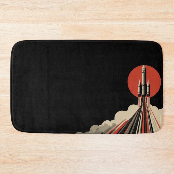 Item preview, Rocket launch against red background designed and sold by anytka.
