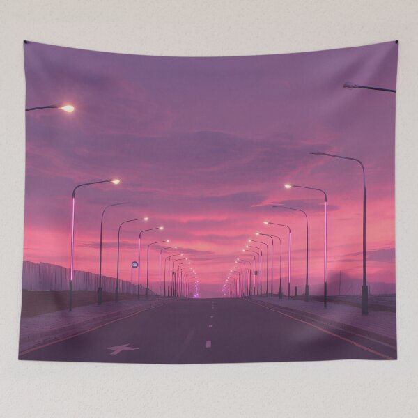 Item preview, City lights glow at sunset designed and sold by anytka.