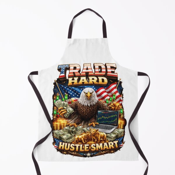 Item preview, Trade Hard Hustle Smart – American Stock Trader Eagle designed and sold by DevilsFashion.