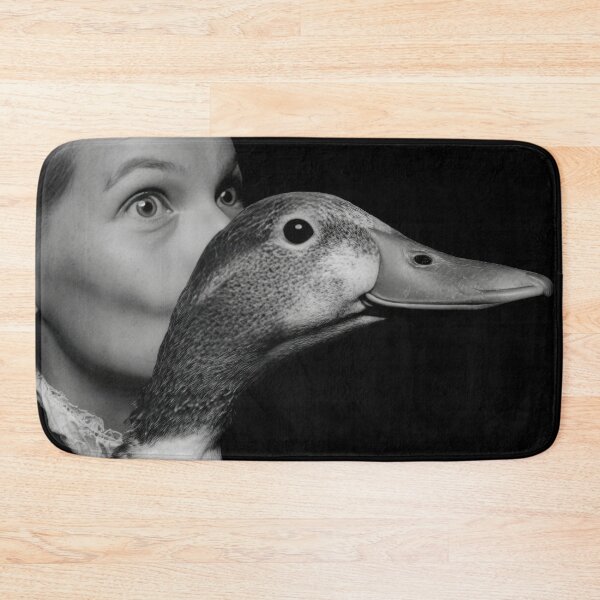 Item preview, Woman and duck interact closely designed and sold by anytka.