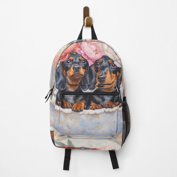 Item preview, Dachshunds among peony flowers. designed and sold by Natalia-Vlad.