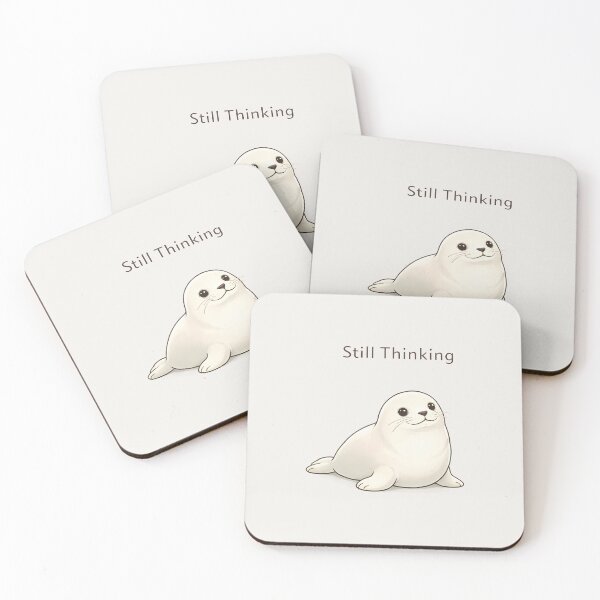 Item preview, Still Thinking – Calm Seal designed and sold by Ombrya.