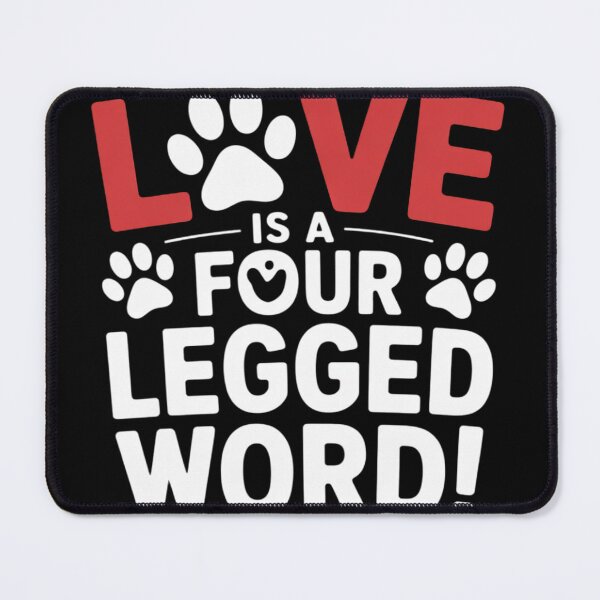Item preview, Love Is A Four Legged Word Love Your Pet Day Quotes  designed and sold by NailMolisa.