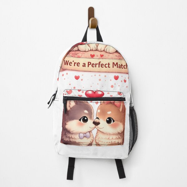 Item preview, We’re a Perfect Match – Kawaii Wolves designed and sold by kimkosovo.