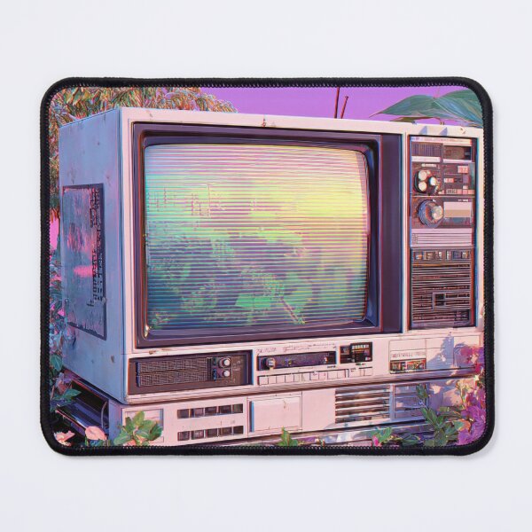 Item preview, Vintage TV surrounded by flowers designed and sold by anytka.